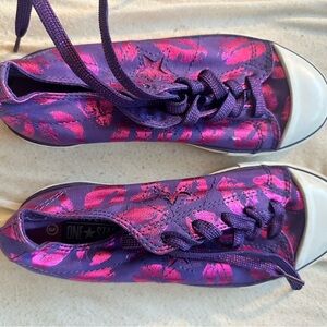 Converse Purple and Pink Psychedelic Sneakers
